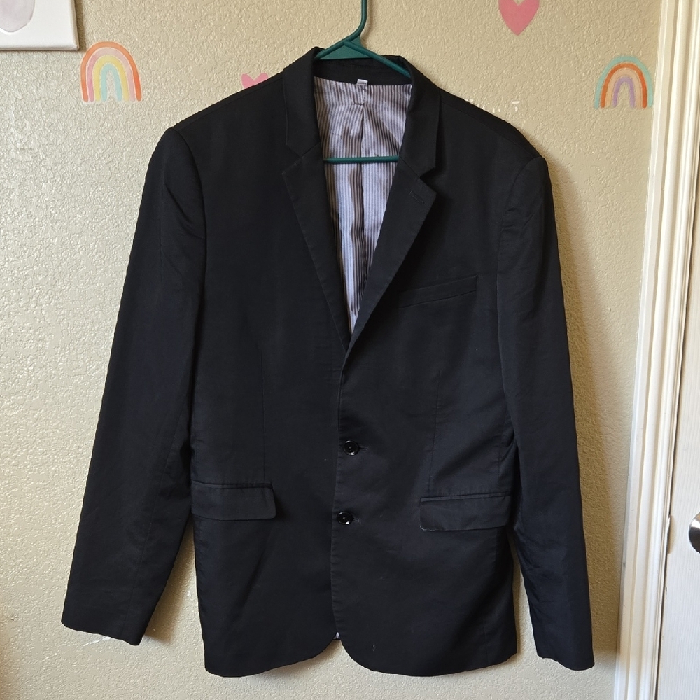 Express Black Men's Two-Button Blazer Size 38R/extra Slim